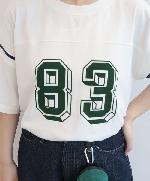 AMERICAN HOLIC(アメリカンホリック)の「【RUSSELL】フットボールTシャツ(Tシャツ/カットソー・レディース・ホワイト・FREE)」の7枚目の写真