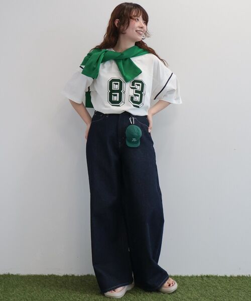 AMERICAN HOLIC(アメリカンホリック)の「【RUSSELL】フットボールTシャツ(Tシャツ/カットソー・レディース・ホワイト・FREE)」の8枚目の写真
