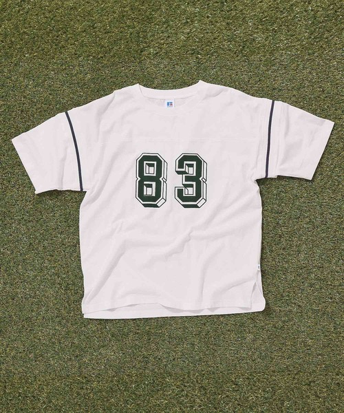 AMERICAN HOLIC(アメリカンホリック)の「【RUSSELL】フットボールTシャツ(Tシャツ/カットソー・レディース・ホワイト・FREE)」の11枚目の写真