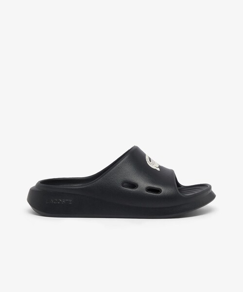 LACOSTE（ラコステ）の「レディース MEDUZ SLIDE 126 1 CFA 軽量 ワイドストラップ厚底スライドサンダル（サンダル・レディース・オフホワイト/ライトピンク/ブラック・24.0cm/25.0cm/23.5cm/22.5cm）」の4枚目の写真