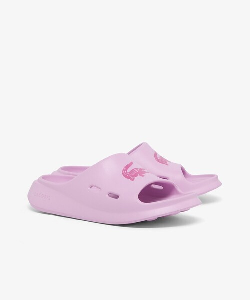 LACOSTE（ラコステ）の「レディース MEDUZ SLIDE 126 1 CFA 軽量 ワイドストラップ厚底スライドサンダル（サンダル・レディース・オフホワイト/ライトピンク/ブラック・24.0cm/25.0cm/23.5cm/22.5cm）」の17枚目の写真
