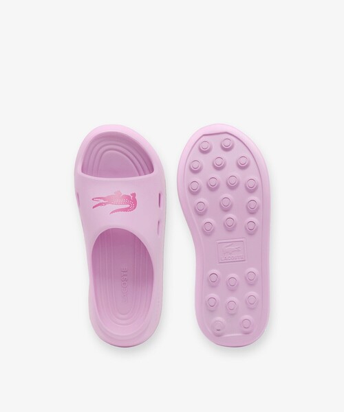 LACOSTE（ラコステ）の「レディース MEDUZ SLIDE 126 1 CFA 軽量 ワイドストラップ厚底スライドサンダル（サンダル・レディース・オフホワイト/ライトピンク/ブラック・24.0cm/25.0cm/23.5cm/22.5cm）」の19枚目の写真