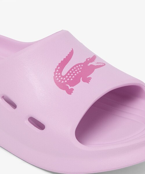 LACOSTE（ラコステ）の「レディース MEDUZ SLIDE 126 1 CFA 軽量 ワイドストラップ厚底スライドサンダル（サンダル・レディース・オフホワイト/ライトピンク/ブラック・24.0cm/25.0cm/23.5cm/22.5cm）」の21枚目の写真