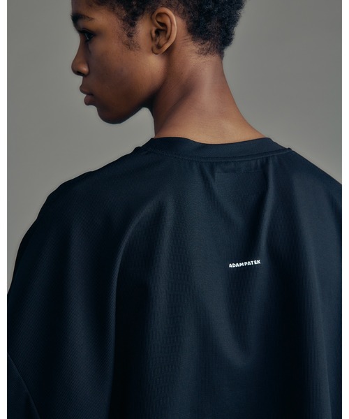 ADAM PATEK(アダムパテック)の「ADAMPATEK/ripple widebox T/リップルワイドボックスT(AP2614029)(Tシャツ/カットソー・レディース・ブラック/グレー・1/2)」の6枚目の写真