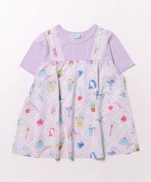 [ジュニアサイズ]hakka　kids×KOTOMI　FUJIWARA　マイ・コレクションプリントTシャツ