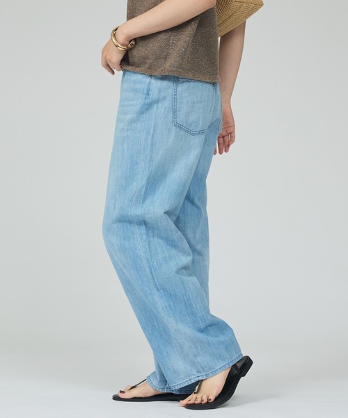 Healthy denim(ヘルシーデニム)の「【Healthy denim】Breezy PinkpeperM- easy ストレートデニム(デニムパンツ・レディース・ライトブルー・34/36/38)」の5枚目の写真