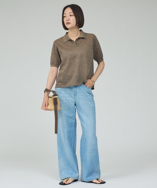 Healthy denim(ヘルシーデニム)の「【Healthy denim】Breezy PinkpeperM- easy ストレートデニム(デニムパンツ・レディース・ライトブルー・34/36/38)」の2枚目の写真