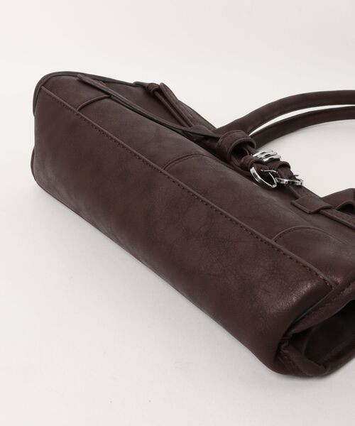 frunco(フランコ)の「ベルト付きナローハンドルBAG(ハンドバッグ・レディース・ブルー/ブラック/ブラウン/ピンク/ホワイト・FREE)」の12枚目の写真