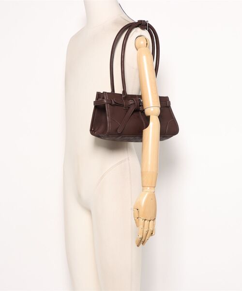 frunco(フランコ)の「ベルト付きナローハンドルBAG(ハンドバッグ・レディース・ブルー/ブラック/ブラウン/ピンク/ホワイト・FREE)」の14枚目の写真