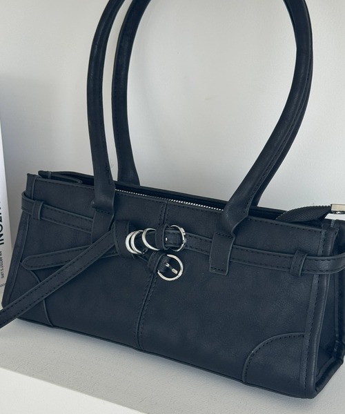 frunco(フランコ)の「ベルト付きナローハンドルBAG(ハンドバッグ・レディース・ブルー/ブラック/ブラウン/ピンク/ホワイト・FREE)」の20枚目の写真