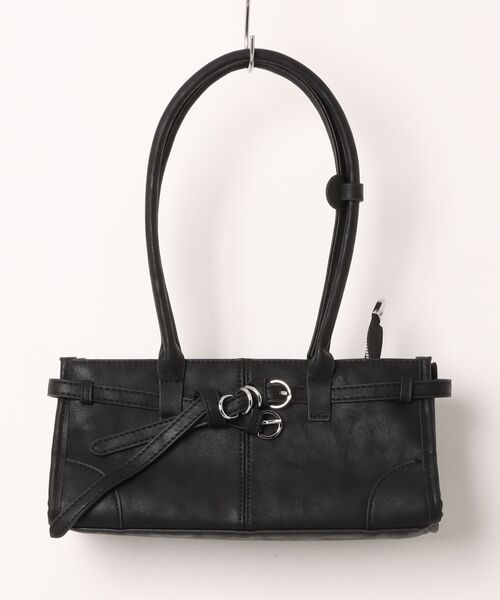 frunco(フランコ)の「ベルト付きナローハンドルBAG(ハンドバッグ・レディース・ブルー/ブラック/ブラウン/ピンク/ホワイト・FREE)」の8枚目の写真