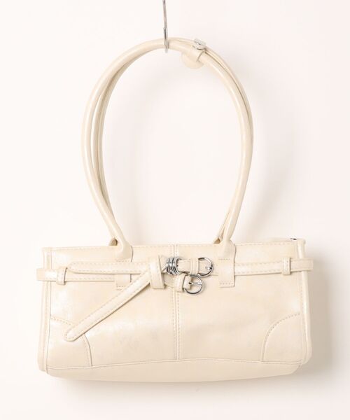 frunco(フランコ)の「ベルト付きナローハンドルBAG(ハンドバッグ・レディース・ブルー/ブラック/ブラウン/ピンク/ホワイト・FREE)」の6枚目の写真