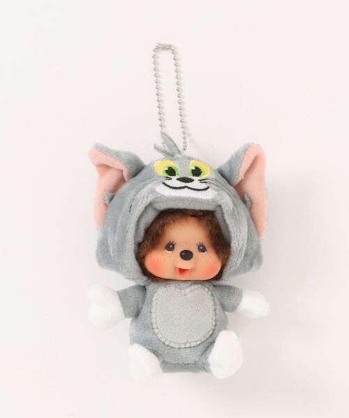 hankachi はんかち Luce キーチェーン グレー Monchhichi 】 モンチッチ トムモンチッチ 顔デカSS キーチェーン 26S4
