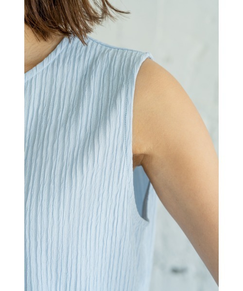 M.deux(エムドゥ)の「リラックス楊柳ノースリカットソー(Tシャツ/カットソー・レディース・ブラック/モカ/サックスブルー・MEDIUM)」の18枚目の写真