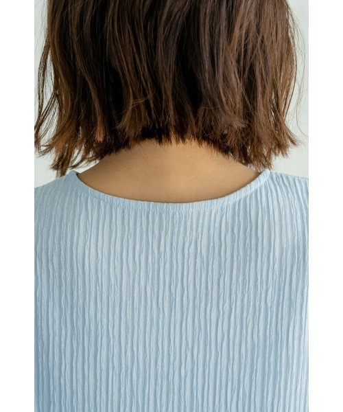 M.deux(エムドゥ)の「リラックス楊柳ノースリカットソー(Tシャツ/カットソー・レディース・ブラック/モカ/サックスブルー・MEDIUM)」の19枚目の写真