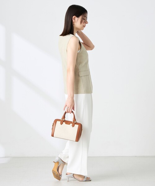 NOLLEY’S Sophi(ノーリーズソフィ)の「《セットアップ対応》ウォッシャブルドライシャンタンジレ(ベスト・レディース・ベージュ/オフホワイト・38)」の11枚目の写真