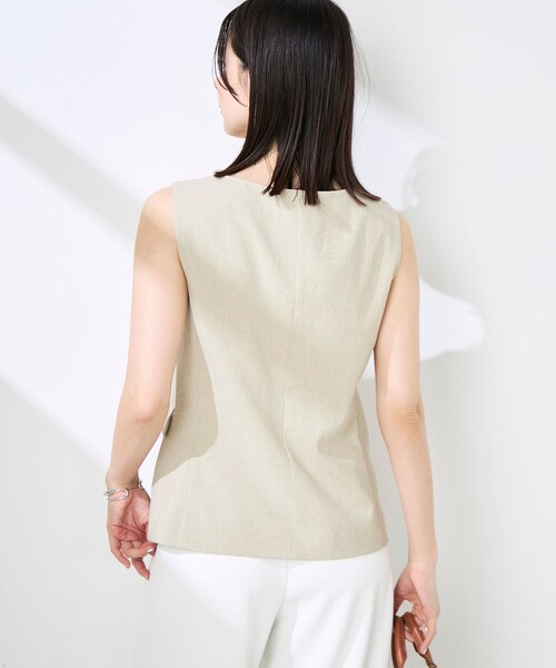 NOLLEY’S Sophi(ノーリーズソフィ)の「《セットアップ対応》ウォッシャブルドライシャンタンジレ(ベスト・レディース・ベージュ/オフホワイト・38)」の17枚目の写真