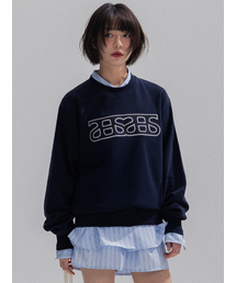 Heart Logo Patch Sweatshirt_NAVY