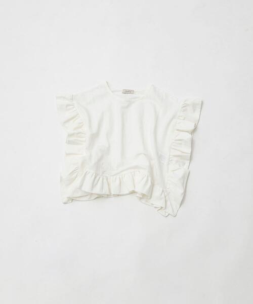 LAATO(ラート)の「frill tee(Tシャツ/カットソー・レディース・ブラック/アイボリー/スミクロ/ホワイト・FREE)」の2枚目の写真