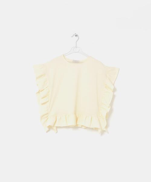 LAATO（ラート）の「frill tee（Tシャツ/カットソー・レディース・ブラック/アイボリー/スミクロ・FREE）」の4枚目の写真