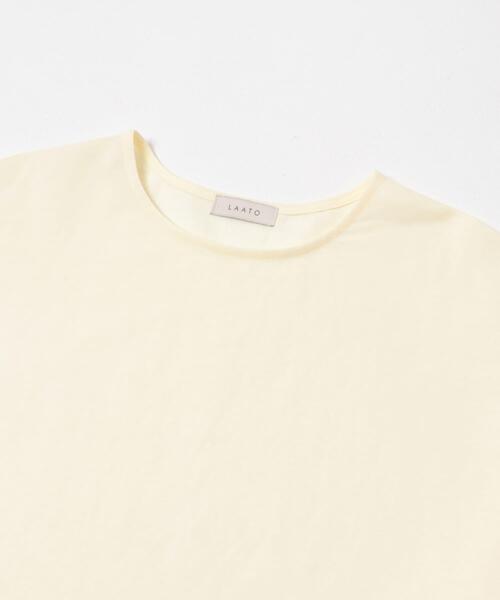 LAATO（ラート）の「frill tee（Tシャツ/カットソー・レディース・ブラック/アイボリー/スミクロ・FREE）」の5枚目の写真