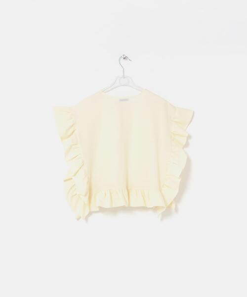 LAATO（ラート）の「frill tee（Tシャツ/カットソー・レディース・ブラック/アイボリー/スミクロ・FREE）」の7枚目の写真