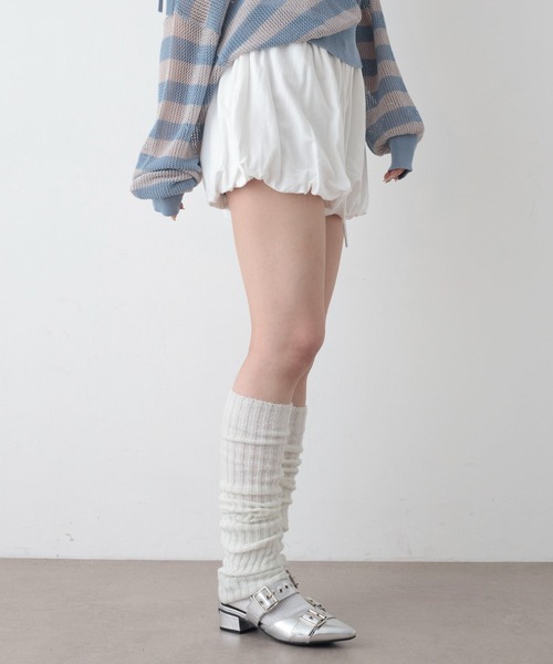 WEGO(ウィゴー)の「WEGO/【26年春夏新作】ミニ裏毛バルーンショーツ(その他パンツ・レディース・ホワイト/杢グレー・FREE)」の9枚目の写真