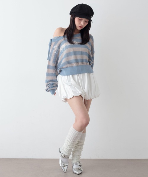 WEGO(ウィゴー)の「WEGO/【26年春夏新作】ミニ裏毛バルーンショーツ(その他パンツ・レディース・ホワイト/杢グレー・FREE)」の12枚目の写真