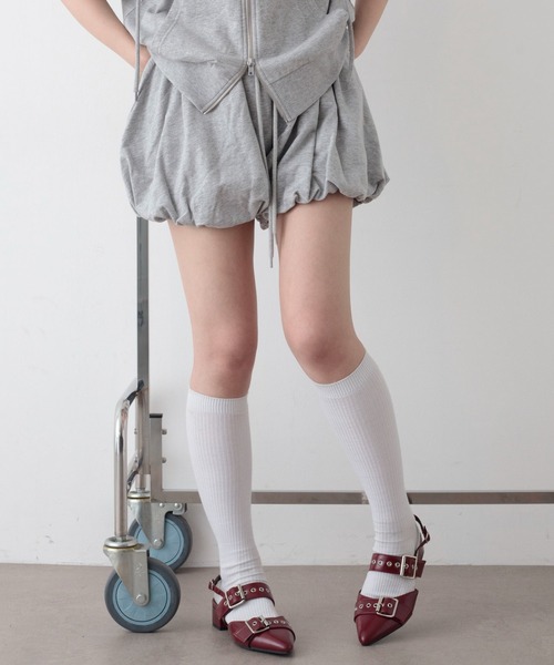 WEGO(ウィゴー)の「WEGO/【26年春夏新作】ミニ裏毛バルーンショーツ(その他パンツ・レディース・ホワイト/杢グレー・FREE)」の13枚目の写真