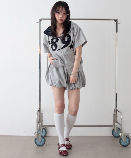 WEGO(ウィゴー)の「WEGO/【26年春夏新作】ミニ裏毛バルーンショーツ(その他パンツ・レディース・ホワイト/杢グレー・FREE)」の16枚目の写真