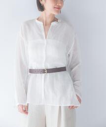 URBAN RESEARCH ROSSO WOMEN | リネンシアーカールマイヤーブラウス(シャツ/ブラウス)