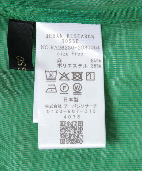 URBAN RESEARCH ROSSO WOMEN（アーバンリサーチ　ロッソ）の「リネンシアーカールマイヤーブラウス（シャツ/ブラウス・レディース・ブラック/グリーン/ホワイト・FREE）」の14枚目の写真
