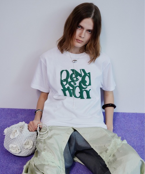 MAISON SPECIAL(メゾンスペシャル)の「Composed Logo T-Shirt/ComposedロゴTシャツ(Tシャツ/カットソー・レディース・ブラック/ブルー/ホワイト/ブラウン・FREE)」の1枚目の写真