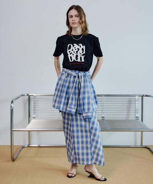 MAISON SPECIAL(メゾンスペシャル)の「Composed Logo T-Shirt/ComposedロゴTシャツ(Tシャツ/カットソー・レディース・ブラック/ブルー/ホワイト/ブラウン・FREE)」の6枚目の写真