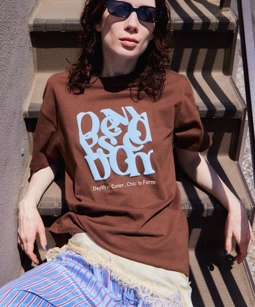 MAISON SPECIAL(メゾンスペシャル)の「Composed Logo T-Shirt/ComposedロゴTシャツ(Tシャツ/カットソー・レディース・ブラック/ブルー/ホワイト/ブラウン・FREE)」の22枚目の写真