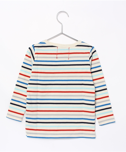 Lee（リー）の「ＬＥＥ　リー　ボーダーロンＴ（Tシャツ/カットソー・キッズ・ネイビー/ピンク/レッド・110cm/100cm/130cm/120cm）」の4枚目の写真