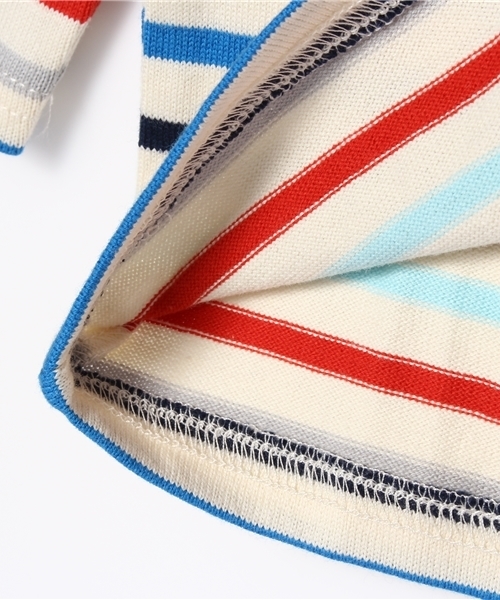 Lee（リー）の「ＬＥＥ　リー　ボーダーロンＴ（Tシャツ/カットソー・キッズ・ネイビー/ピンク/レッド・110cm/100cm/130cm/120cm）」の9枚目の写真