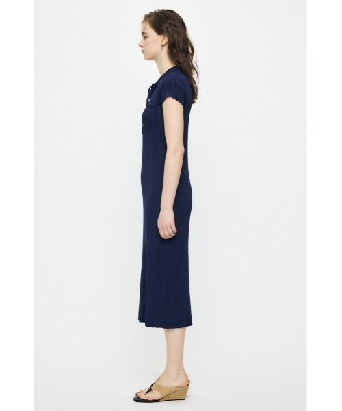 MOUSSY(マウジー)の「CABLE POLO KNIT ドレス(ワンピース・レディース・ブラウン/ブラック/ネイビー・1/2)」の9枚目の写真