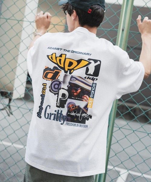 ddp(ディーディーピー)の「ddp/ディーディーピー 別注コラボオーバーサイズバックプリント半袖Tシャツ(Tシャツ/カットソー・メンズ・ブラック/ホワイト/ネイビー/ホワイト系/ブラック系/グレー系/ネイビー系/ワイン系/ワイン/チャコール・M/L/XL)」の11枚目の写真