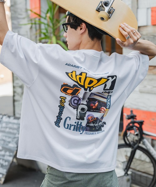 ddp(ディーディーピー)の「ddp/ディーディーピー 別注コラボオーバーサイズバックプリント半袖Tシャツ(Tシャツ/カットソー・メンズ・ブラック/ホワイト/ネイビー/ホワイト系/ブラック系/グレー系/ネイビー系/ワイン系/ワイン/チャコール・M/L/XL)」の13枚目の写真