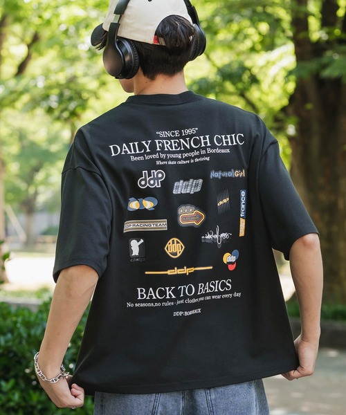 ddp(ディーディーピー)の「ddp/ディーディーピー 別注コラボオーバーサイズバックプリント半袖Tシャツ(Tシャツ/カットソー・メンズ・ブラック/ホワイト/ネイビー/ホワイト系/ブラック系/グレー系/ネイビー系/ワイン系/ワイン/チャコール・M/L/XL)」の21枚目の写真