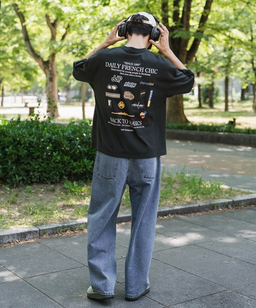 ddp(ディーディーピー)の「ddp/ディーディーピー 別注コラボオーバーサイズバックプリント半袖Tシャツ(Tシャツ/カットソー・メンズ・ブラック/ホワイト/ネイビー/ホワイト系/ブラック系/グレー系/ネイビー系/ワイン系/ワイン/チャコール・M/L/XL)」の16枚目の写真