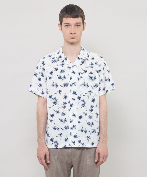 MACKINTOSH LONDON(マッキントッシュ ロンドン)の「【WEB・一部店舗限定】プラムツリープリント半袖オープンカラーシャツ(シャツ/ブラウス・メンズ・ネイビー/オフホワイト・L/M)」の11枚目の写真