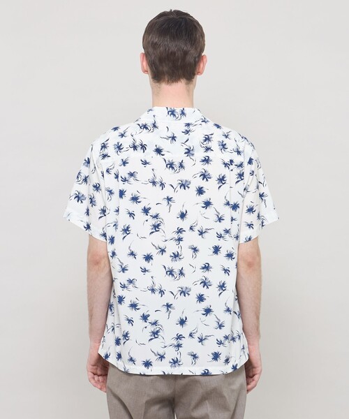 MACKINTOSH LONDON(マッキントッシュ ロンドン)の「【WEB・一部店舗限定】プラムツリープリント半袖オープンカラーシャツ(シャツ/ブラウス・メンズ・ネイビー/オフホワイト・L/M)」の9枚目の写真