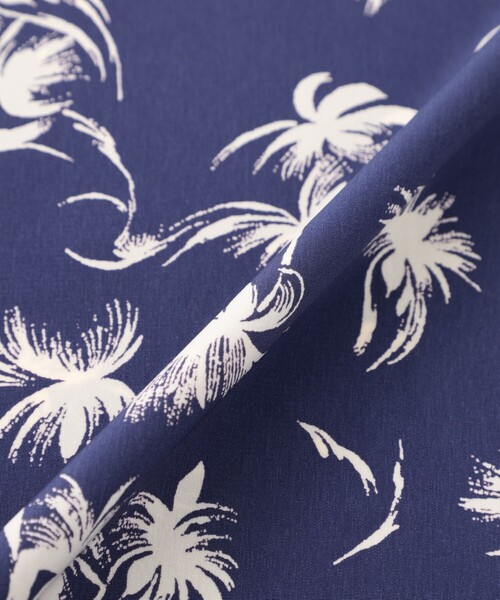 MACKINTOSH LONDON(マッキントッシュ ロンドン)の「【WEB・一部店舗限定】プラムツリープリント半袖オープンカラーシャツ(シャツ/ブラウス・メンズ・ネイビー/オフホワイト・L/M)」の3枚目の写真