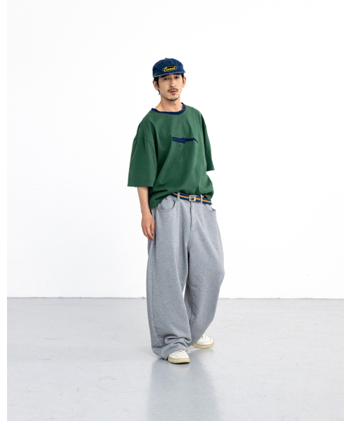 ANGLAN(アングラン)の「Baggy Fit Sweat Pants - Melange Grey(その他パンツ・メンズ・その他・1/2)」の4枚目の写真
