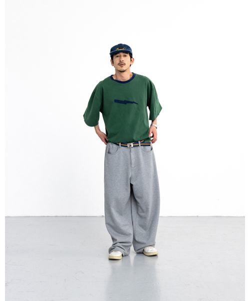 ANGLAN(アングラン)の「Baggy Fit Sweat Pants - Melange Grey(その他パンツ・メンズ・その他・1/2)」の5枚目の写真