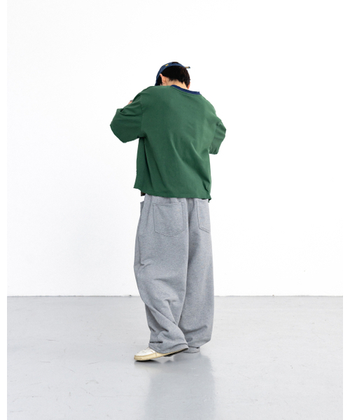ANGLAN(アングラン)の「Baggy Fit Sweat Pants - Melange Grey(その他パンツ・メンズ・その他・1/2)」の6枚目の写真