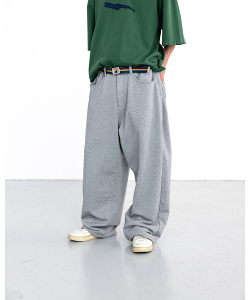 ANGLAN(アングラン)の「Baggy Fit Sweat Pants - Melange Grey(その他パンツ・メンズ・その他・1/2)」の7枚目の写真
