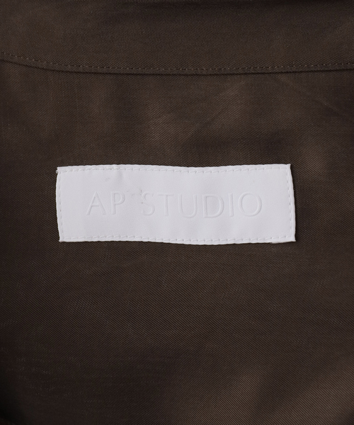 AP STUDIO（エーピーストゥディオ）の「ワークシャツ（シャツ/ブラウス・レディース・ブラウン・FREE）」の4枚目の写真